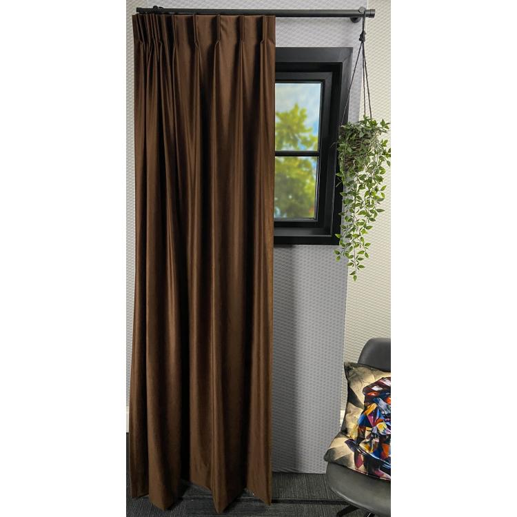 Overgordijn Hebe Bruin