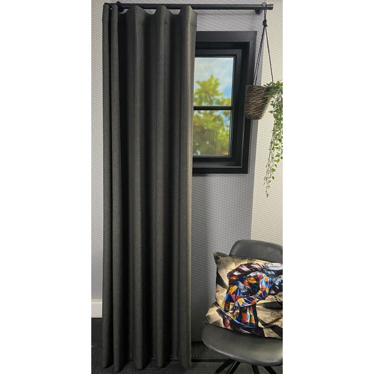 Overgordijn Jasmijn Donkergrijs