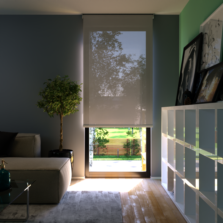 Rolgordijn Tokio Lichtgrijs