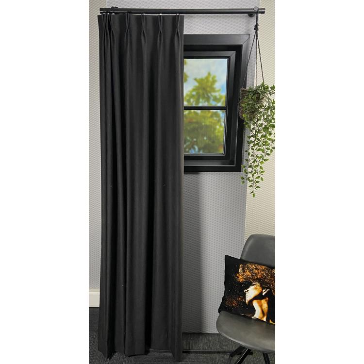 Overgordijn Helix Zwart