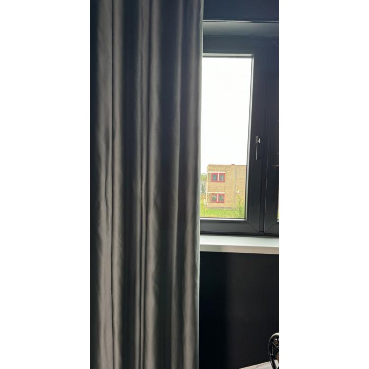 Overgordijn Calla Donkergrijs