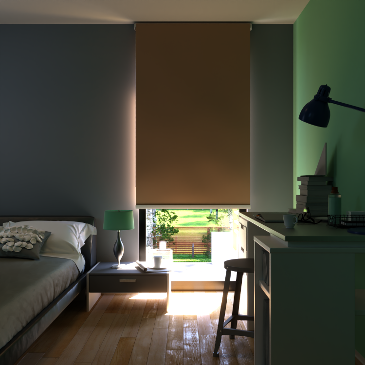 Rolgordijn Houston Bruin