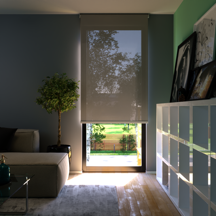 Rolgordijn Tokio Donkergrijs