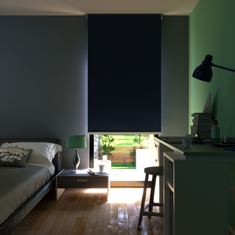 Rolgordijn Houston Blauw