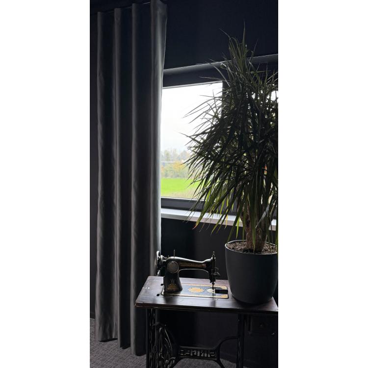 Overgordijn Calla Donkergrijs