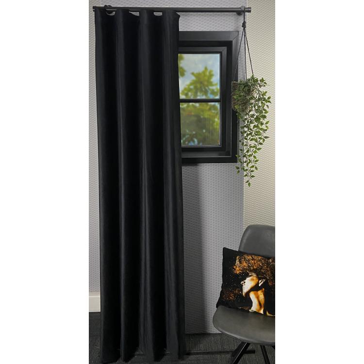 Overgordijn Hebe Zwart