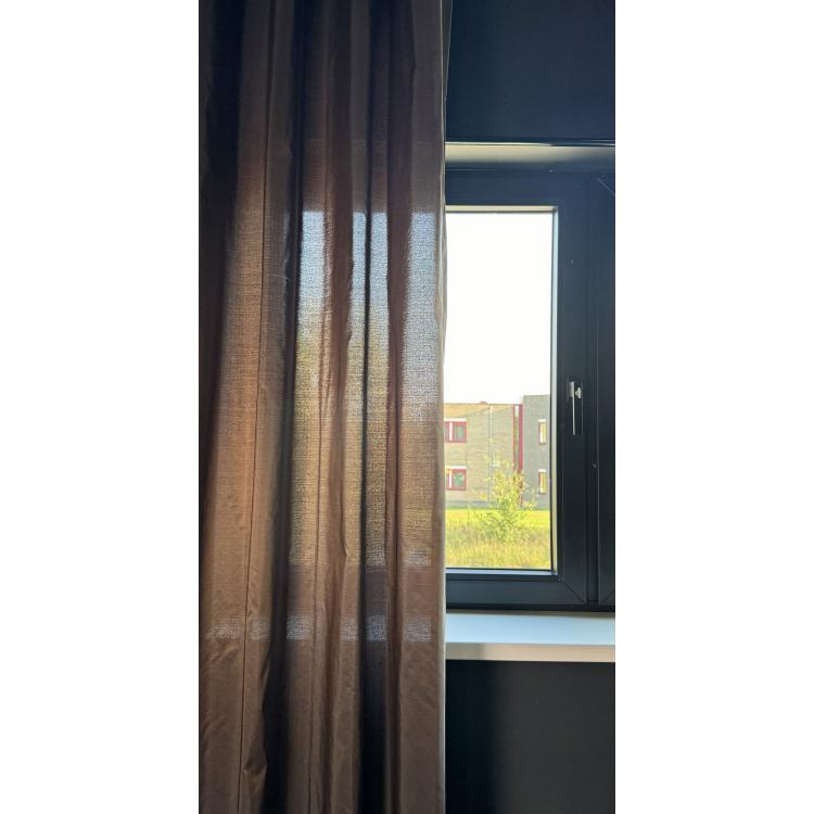 Overgordijn Rose Bruin