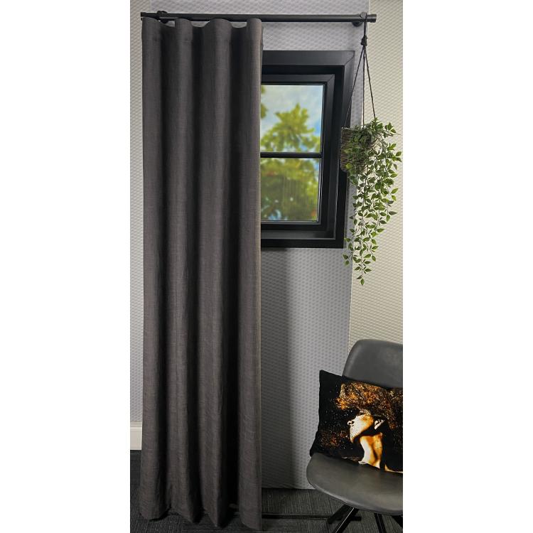 Overgordijn Carum Donkergrijs