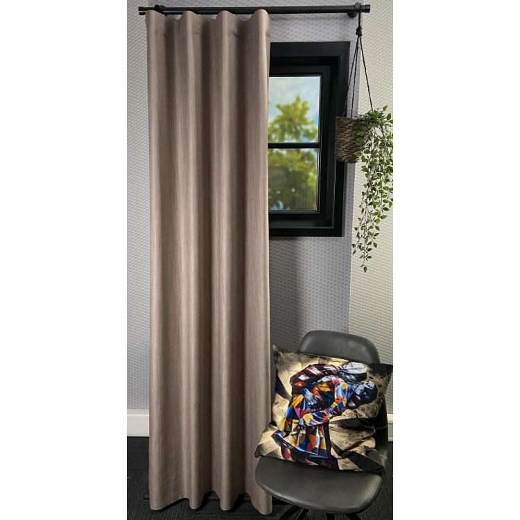 Overgordijn Akelei Bruin