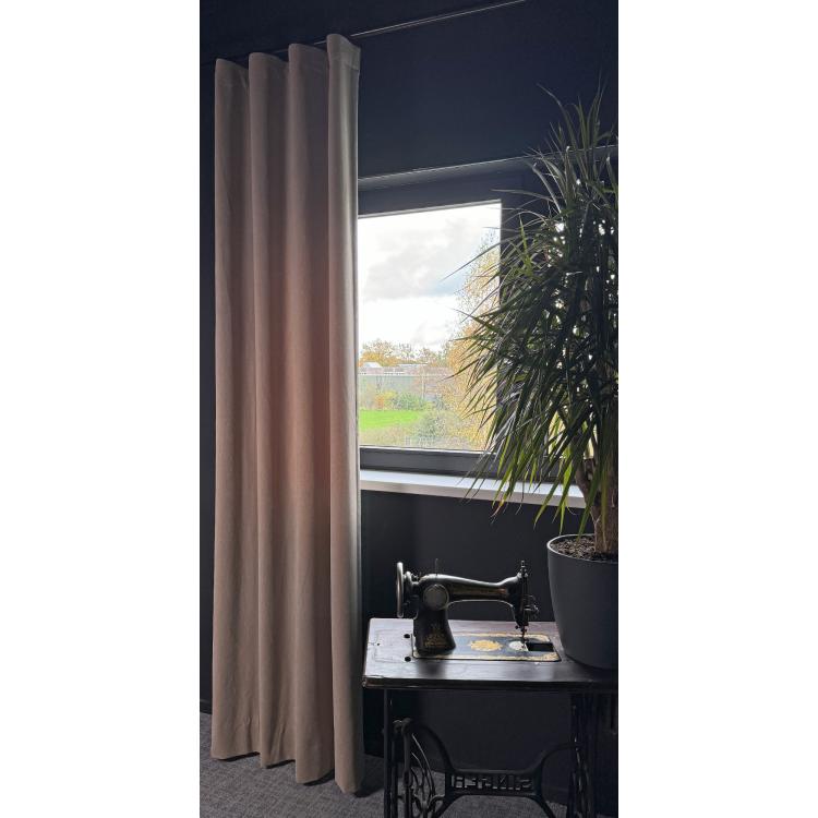 Overgordijn Linum Lichtbruin